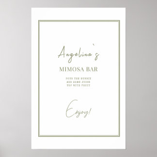 Chá de panela poster num estilo elegante.