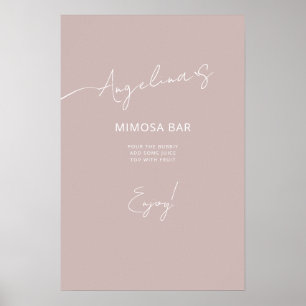 Chá de panela poster num estilo elegante.