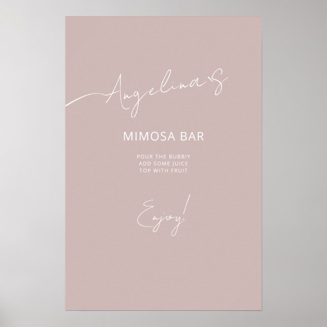 Chá de panela poster num estilo elegante. (Frente)