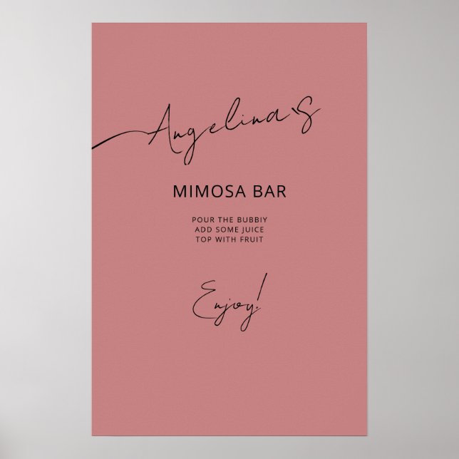 Chá de panela poster num estilo elegante. (Frente)