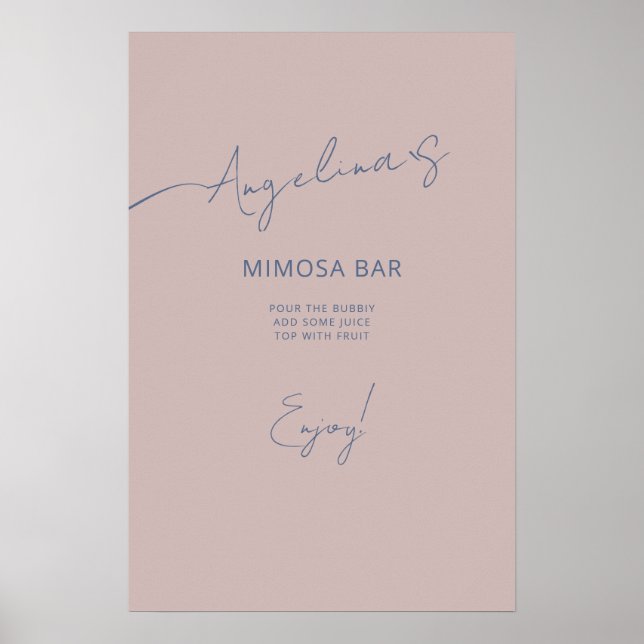 Chá de panela poster num estilo elegante. (Frente)