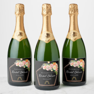 Chá de panela preto pincel geométrico