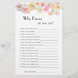 Chá de panela primavera Blossom Que Conhece Jogo D