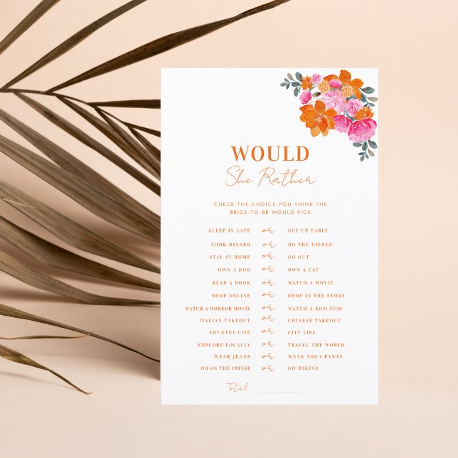 Chá de panela Rosa Laranja Ela Preferencialmente J (Criador carregado)