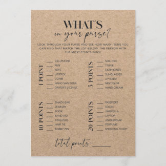 Chá de panela Rustic Kraft O Que Há Na Sua Bolsa