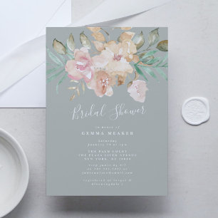 Chá de panela Rustic Watercolor Florals