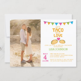 Chá de panela Taco Foto Convite Taco Bout Love