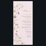Chá de panela Tea Menu<br><div class="desc">Imprima seus convidados com nosso Chá de panela Tea Menu. Apresentando impressionantes florais de aquarelas e delicadas equipes em um fundo cor-de-rosa pincelado, este menu é elegante e prático. Ele complementa perfeitamente o tema geral da sua festa de chá de noiva, fornecendo uma experiência coesa e encantadora. Cada curso é...</div>