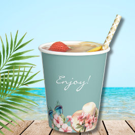 Chá de panela Tropical Azul-Rosa-Praia