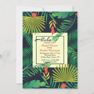 Chá de panela tropical de convite da Aloha