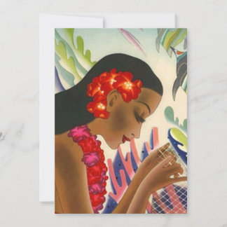 Chá de panela tropical Partido Luau Convite Tiki