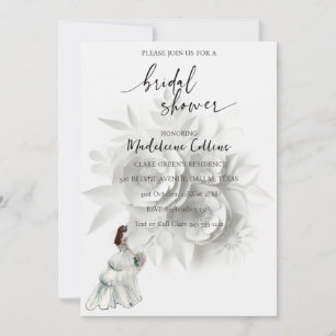 Chá de panela Vestido floral Convite para Casament