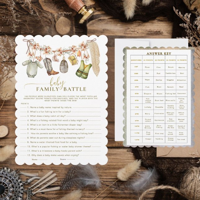 Chá De Pesca De Batalha Da Família Bebê Encantada  (Criador carregado)