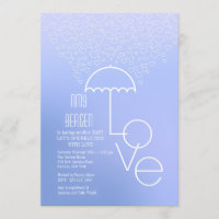 Chá do Amor Convite Azul
