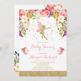 Chá feericamente floral do convite feericamente do