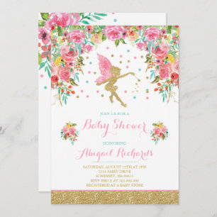 Chá feericamente floral do convite feericamente do