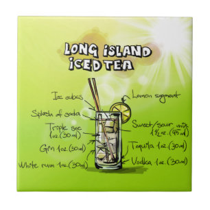 Chá gelado de Long Island - presente do cocktail