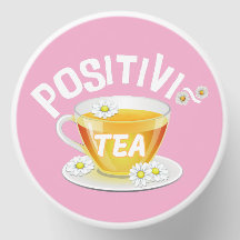 Chá Rosa Floral com "Chá" Positivi Dizendo