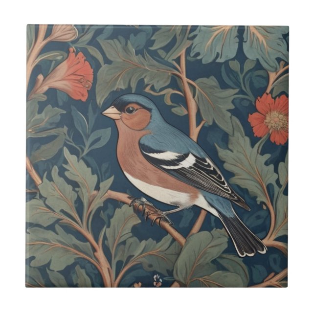 Chaffinch William Morris Estilo virado para a esqu (Frente)