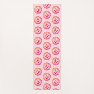 Chakra da coroa, esteira cor-de-rosa da ioga do