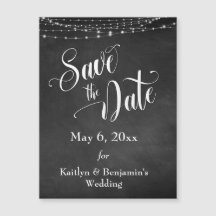 Chalkboard e luzes salvam a placa magnética de dat