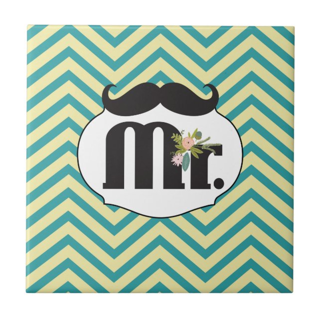 Chalkboard Sr. Yellow e Green Zigzag Chevron (Frente)