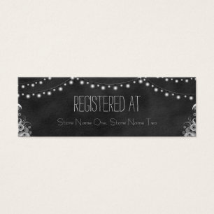 Chalkboard String Lights Gift Registry Enclosure