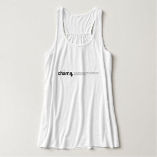 Chama Black and White Tank Top