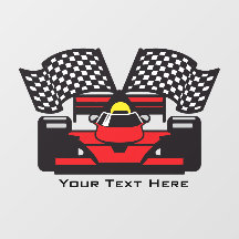 Chamada da Janela do Carro Race Vermelho