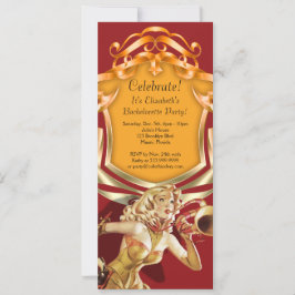 Chamada de 4 Convites de festas de 9,25 polegadas