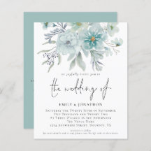 Chamada de Casamento da Nave de Teal Sea Mist QR F