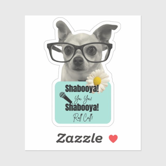 Chamada Roll Shabooya - Adesivo de Participação de (Folha)