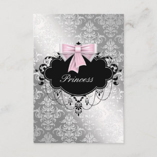 Chamada RSVP para Chuveiro de Bebê Menina Princesa