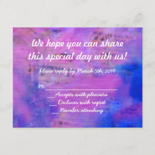 Chamado para o cartão de resposta Torah Bat Mitzva