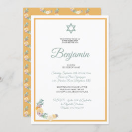 Chamando Cerimônia Jewish Baby Boy Convite