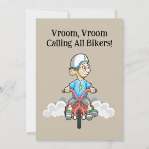 Chamando Todos os Bikers de Convite de Aniversário