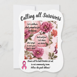 Chamando todos os sobreviventes. Abóboras cor-de-r