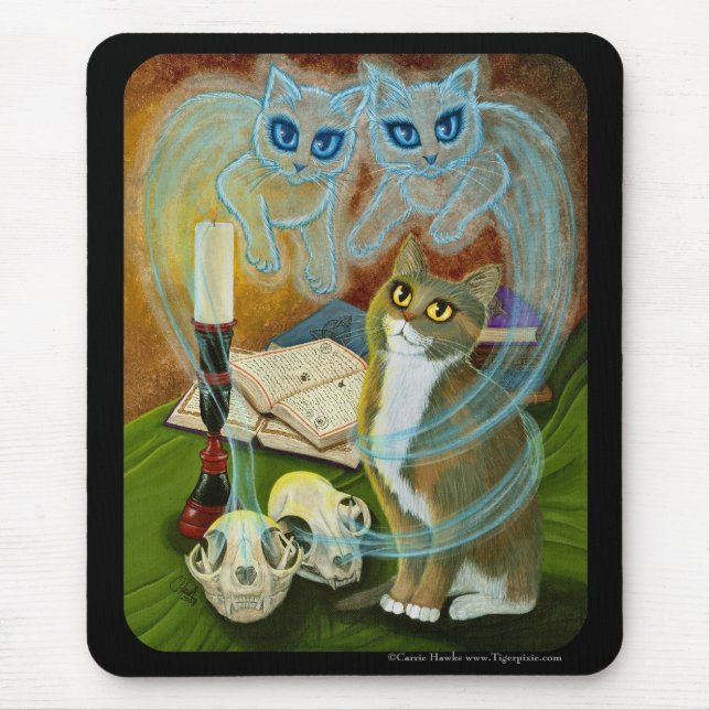 Chamando velhos amigos, arte Mousepad do gato do (Frente)