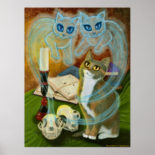 Chamando velhos amigos, poster da arte dos gatos