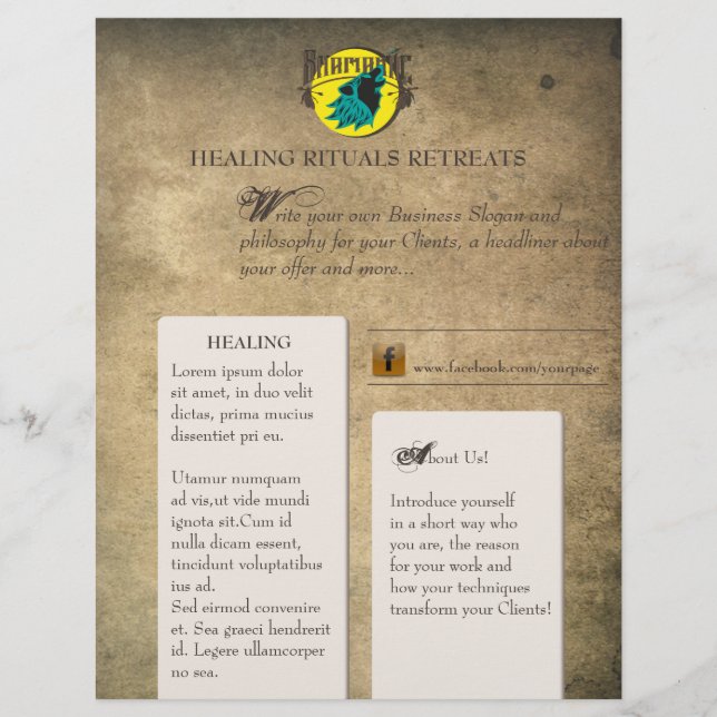 CHAMÂNICO - Panfleto (Frente)