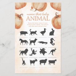 Chamar Nome da Abóbora que Jogo do Chá de fraldas