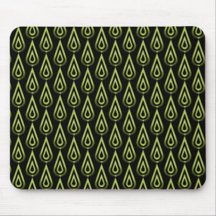 Chamas de cintilação Mousepad da verde azeitona