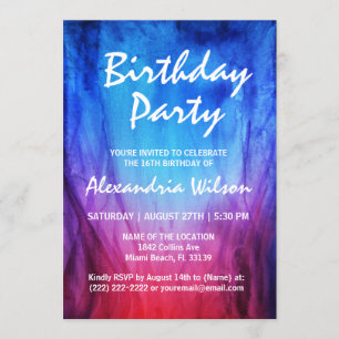 Chamas do vermelho azul dos convites do