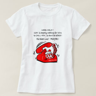 Chame Deus para a camiseta "Help Christian T"