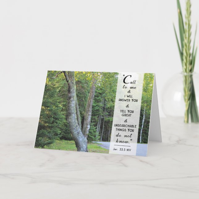 Chame-me e eu responderei - Cartão de Escritura (Frente)