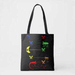 Chameleon Art, Rainbow Chameleon Bolsa Shopping Ba