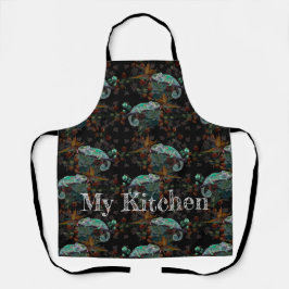 Chameleon Mão Pintada Apron