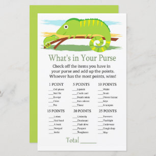 Chameleon O que há no seu chá de fraldas de jogo