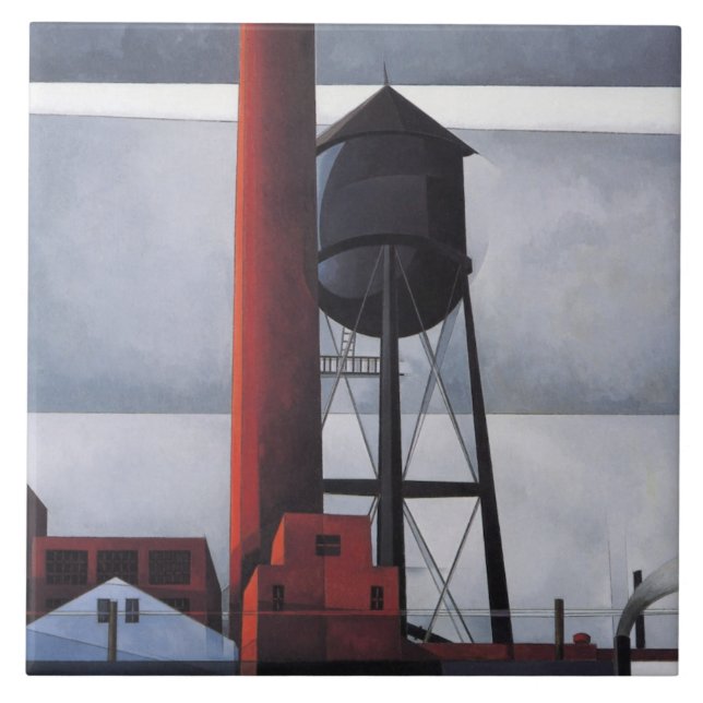 Chaminés e Torre de Água (por Charles Demuth) (Frente)