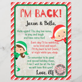 Chamo-me Elf Arrival de Natal